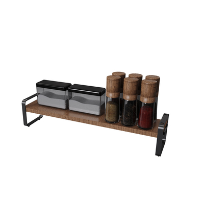 MDF tipo in piedi Elemento di legno Moderno design Organizzatore di cucina in metallo per uso domestico multifunzionale elegante