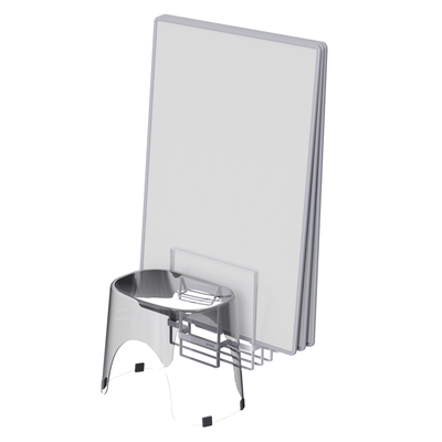 Magnetic Attraction Doccia con porta asciugamani Organizzatore bagno montato a parete Copertura vasca da bagno e organizzatore sedia doccia