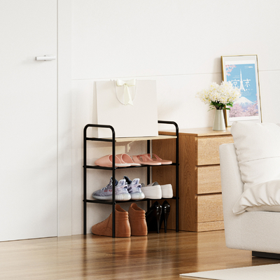 Casalinghi Standing Bambù Metallico Rack di Stoccaggio Armadio Calzature Multi-livello semplice Organizzatore Rack Calzature