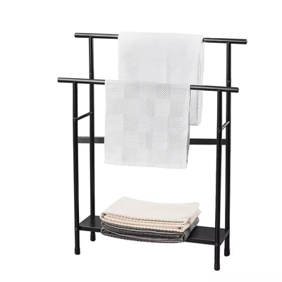 metallo da bagno domestico in piedi rimovibile FOLDABLE COMPACT FREESTANDING TOWEL HOLDER