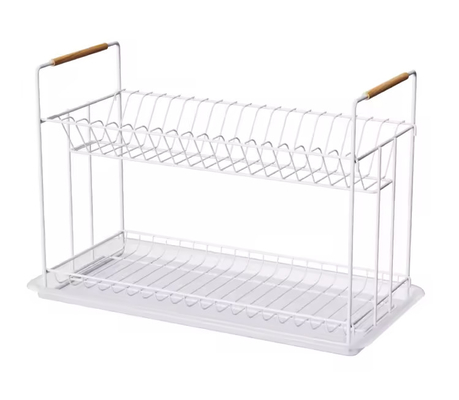 Multifunzione 2 livello piattaforma da cucina organizzatore lavandino scaffale di asciugatura