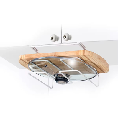 Over Cabinet Ferro filo porta coperchio vaso e Wine Rack per la dispensa della cucina