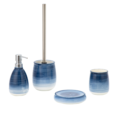 Accessori di bagno in ceramica Set Dispensatore di sapone a schiuma Spazzolino per denti Porta sapone