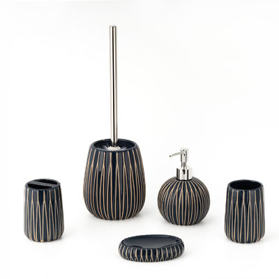 Accessori per il bagno Set Dispenser di sapone in schiuma in ceramica Porta spazzolino