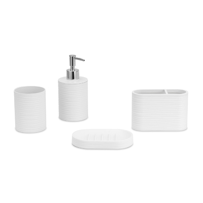 Plastico Accessori da bagno Set Dispensatore di schiuma Dispensatore di sapone Spazzolino di denti Porta sapone piatto