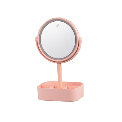 luce di plastica a led Specchio di trucco Con orecchie di animali e gioielli organizzatore scatola