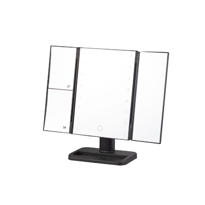 Specchio di trucco a LED pieghevole rettangolare spessore 5 mm 6 mm
