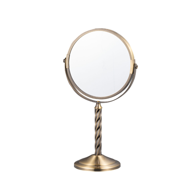 Copper countertop Make-up Mirror con porta-spiricole