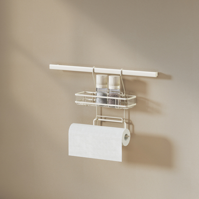 Tipo di installazione Portante di carta da cucina Mural Hanging Kitchen Storage Rack Organizzatore moderno e elegante
