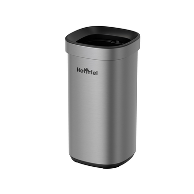 Stylish Rectangular Acciaio inossidabile Cisterna di spazzatura aperta senza coperchio per il deposito domestico secchio 8L / 12L / 20L / 30L