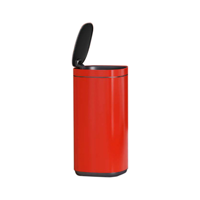 30L/40L/50L Capacità Rivestimento in polvere Contenitore della spazzatura per ufficio con pulsante a contatto contenitore sostenibile con pulsante aperto
