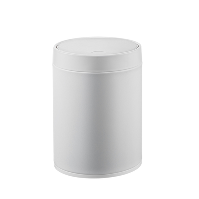 3L in acciaio inossidabile Desktop Touch Top Rubbish Can Round Con Rolling Cover